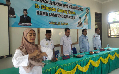 Kabid Penmad Kanwil Kemenag Provinsi Lampung Buka Kegiatan Sosialisasi Ijazah